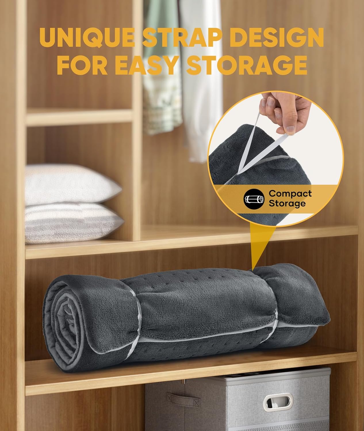 VITANEST Heating Pad for Back Pain Relief Extra Large Heating Pad for Period Cramps 18 x 33 Hot Pad for Arms, Abdomen, Shoulder, Knee 3 Heat Settings and 2H Auto-Off, Gifts for Women and Men, Gray